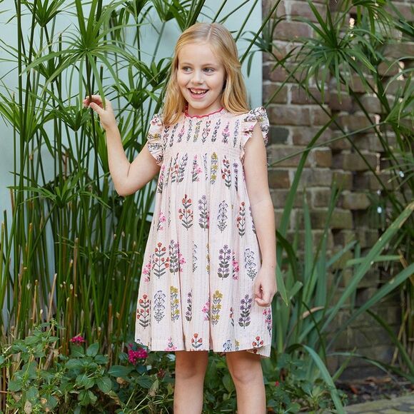 Pink Chicken Other - PINK CHICKEN Cloud Pink Field Floral Stevie Dress 3y